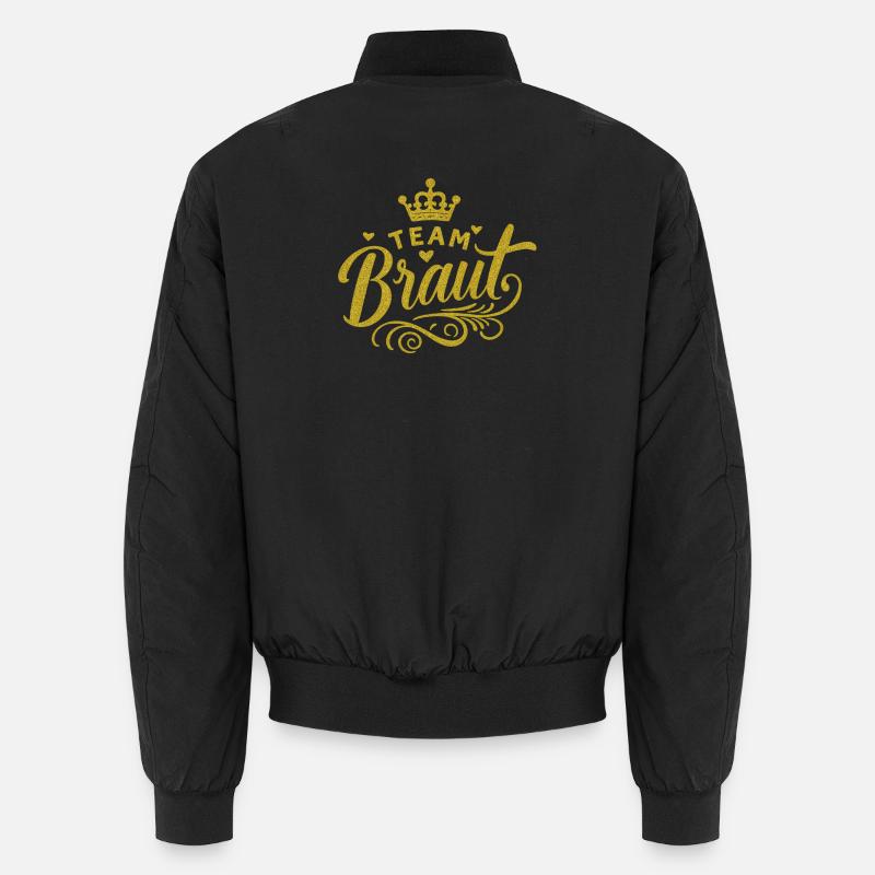 Équipe Bridal Gold Glitter Bomber unisexe
