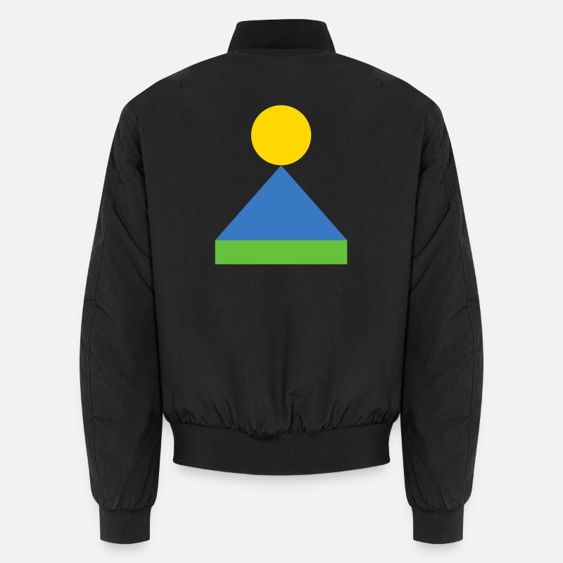 Triangle géométrique lever du soleil Bomber unisexe