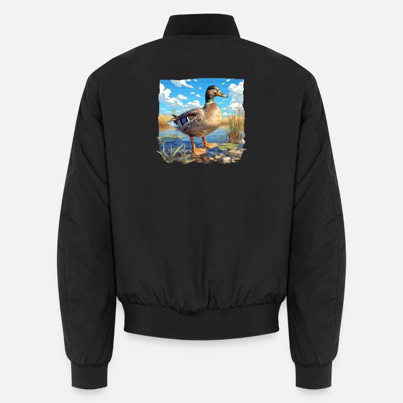 Ducks Duck - Unisex Bomber Jacket - black