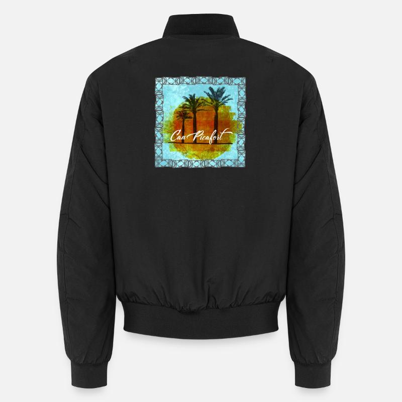 Can Picafort Palmen Sunset - Unisex Bomberjacke - Schwarz