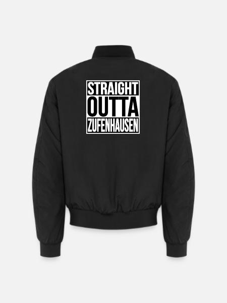 STRAIGHT OUTTA ZUFENHAUSEN - Unisex Bomber Jacket - black