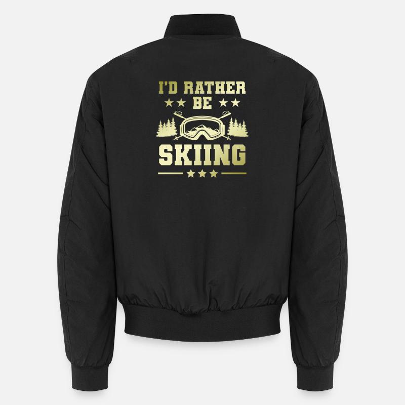Ski Skiing - Bomber unisexe - noir