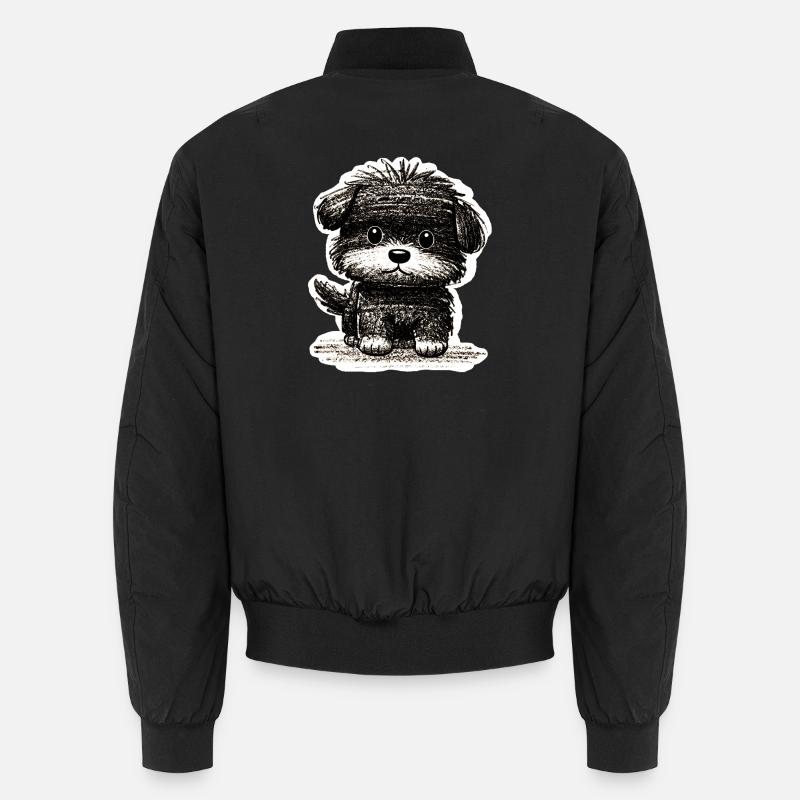 Chiot flou (gris) Bomber unisexe