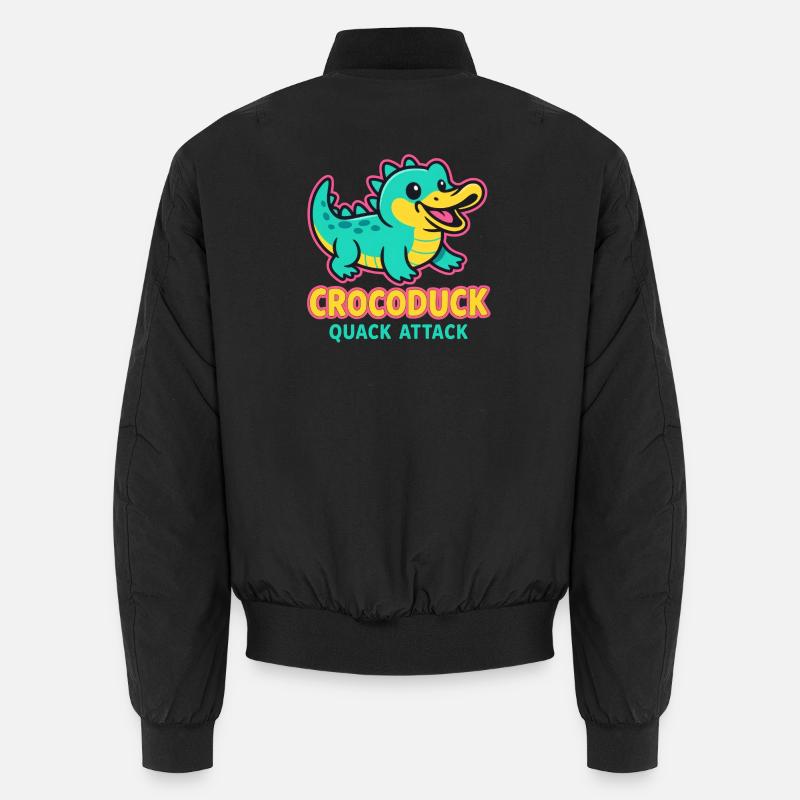Crocoduck - Quack Attack - Unisex Bomberjacke - Schwarz