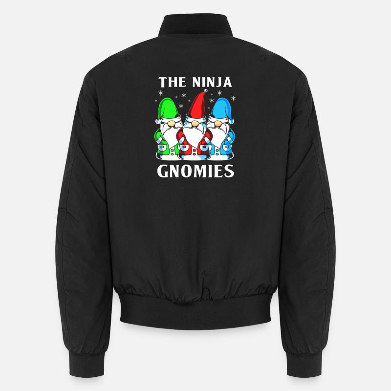 Gnome Ninja - Bomber unisexe - noir