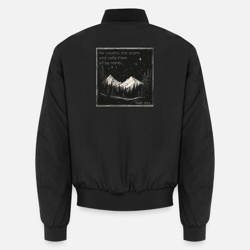 Starry sky christian Unisex Bomber Jacket