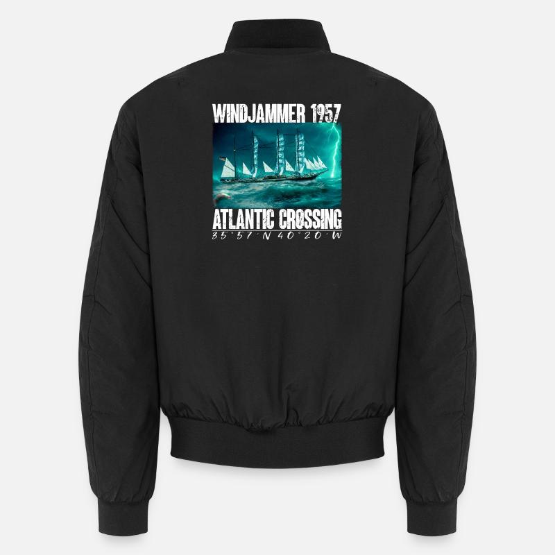 Windjammer 1957 - Atlantiküberquerung Unisex Bomberjacke