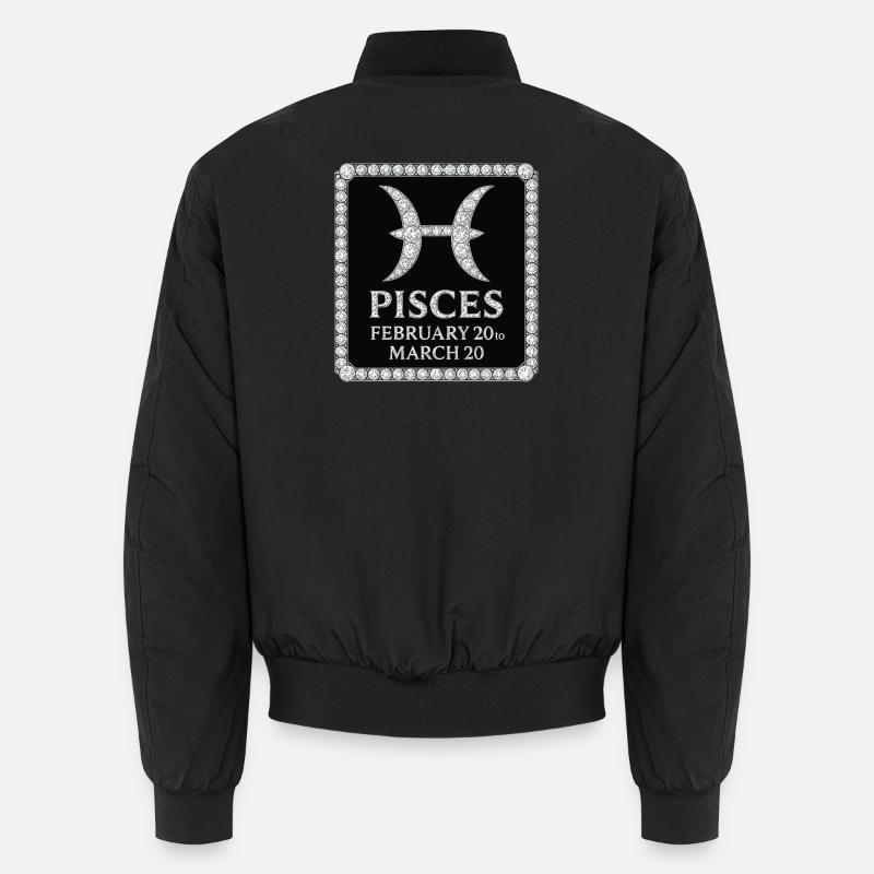 Zodiac sign Pisces Unisex Bomber Jacket