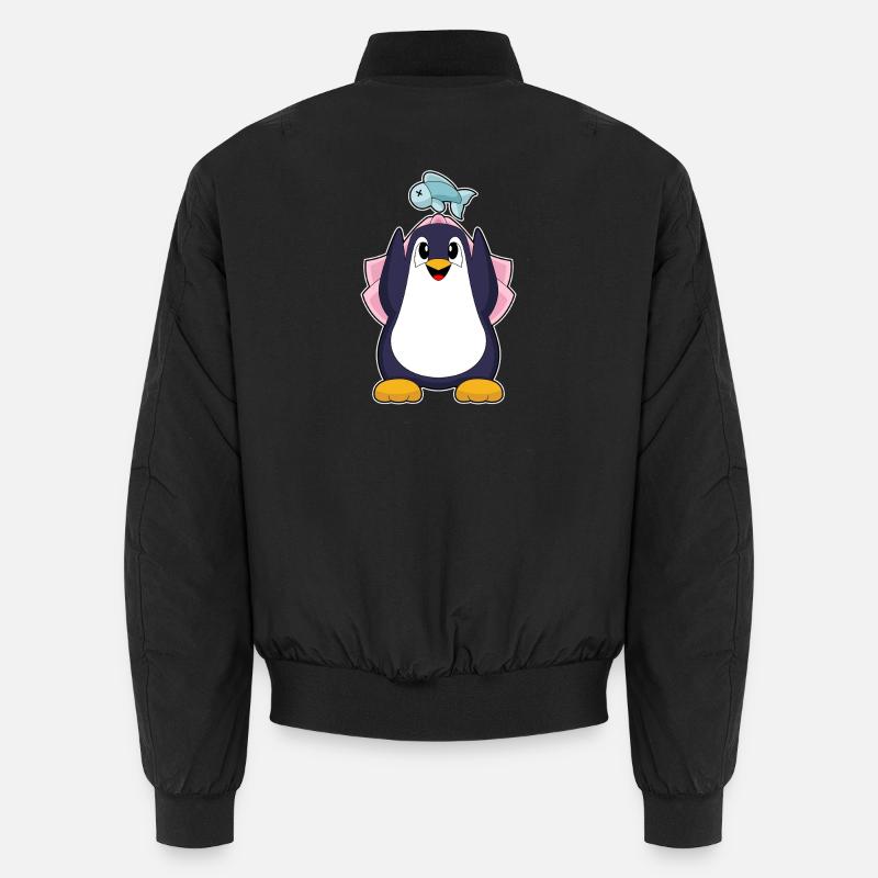 Pingouin Voile de mariée Mariage Bomber unisexe