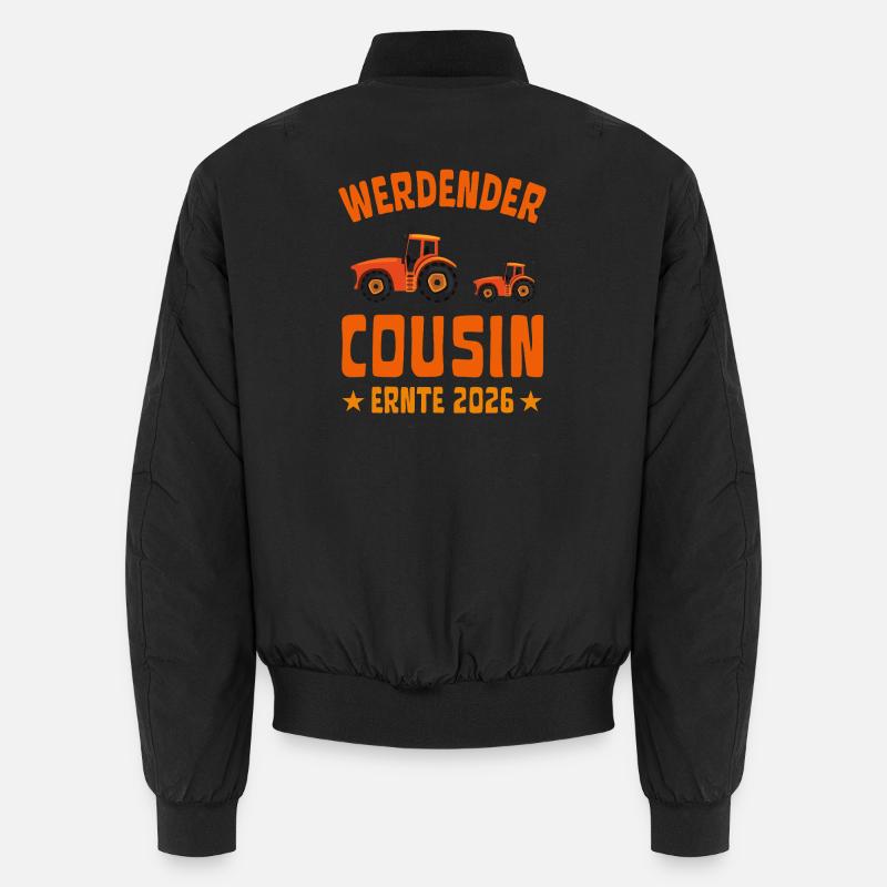 Werdender Cousin Ernte 2026 Traktor Unisex Bomberjacke