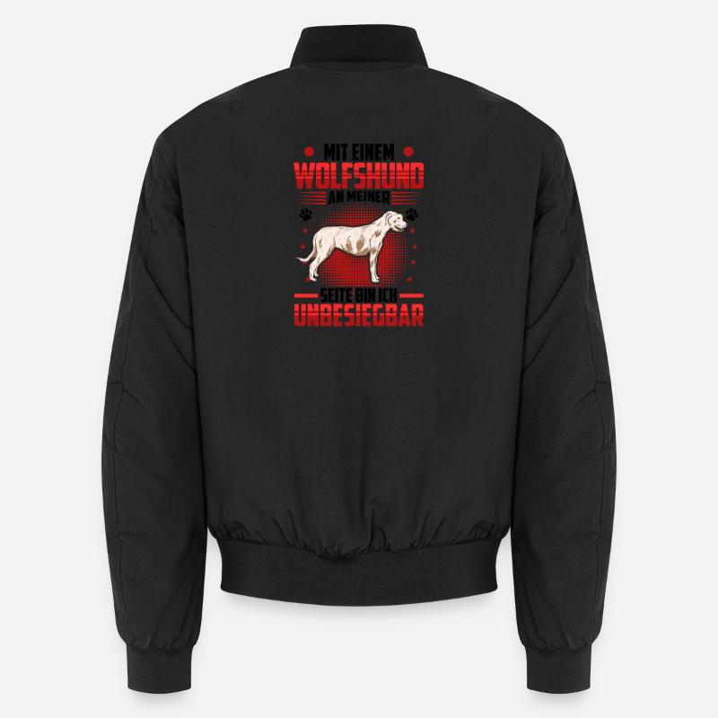 Irish Wolfhound is unbeatable Unisex Bomber Jacket