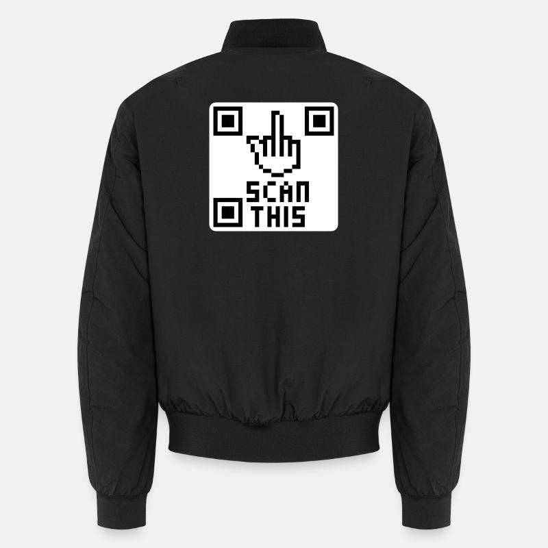 QRcode doigt d'honneur Bomber unisexe