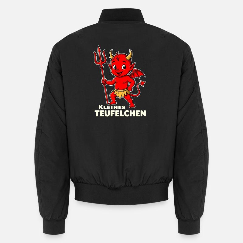 Devil Costume Halloween Little Devil Trident Unisex Bomber Jacket
