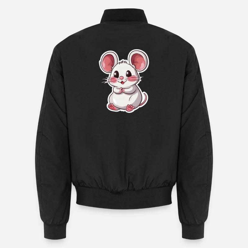 mouse - Unisex Bomber Jacket - black
