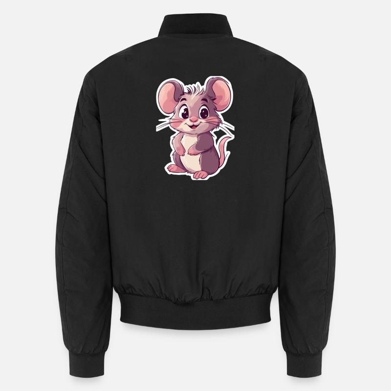 mouse - Unisex Bomber Jacket - black