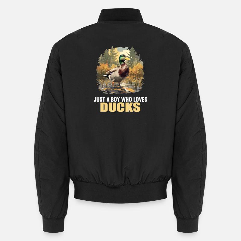 Ducks Duck - Unisex Bomber Jacket - black