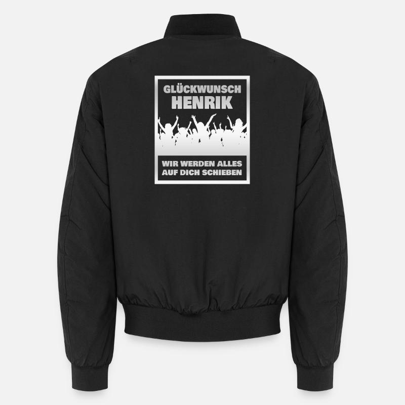 Henrik - Unisex Bomber Jacket - black