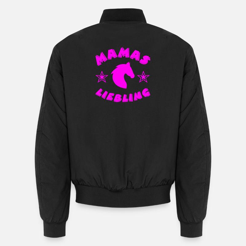 Chevaux - Bomber unisexe - noir