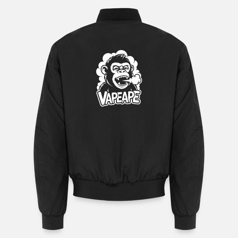 Vapeape monkey with steam Unisex Bomber Jacket