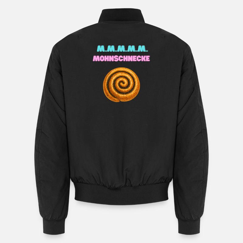 Cinnamon Roll Spiral MMM Unisex Bomber Jacket