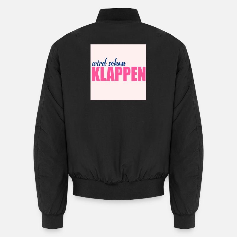 Wird schon klappen Optimismus Unisex Bomberjacke