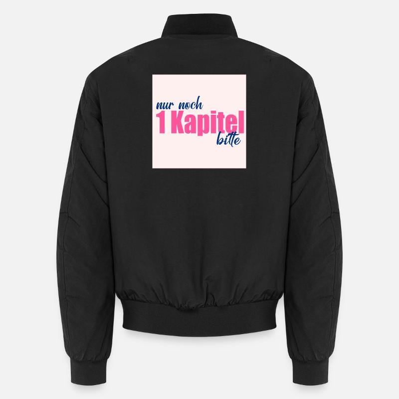 BÜCHER LIEBEN LESEN KAPITEL - Unisex Bomberjacke - Schwarz