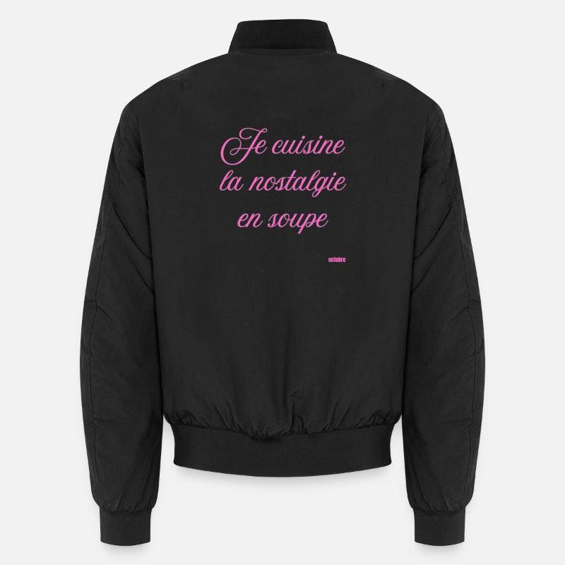 Nostalgia Soup Cooking - Unisex Bomber Jacket - black