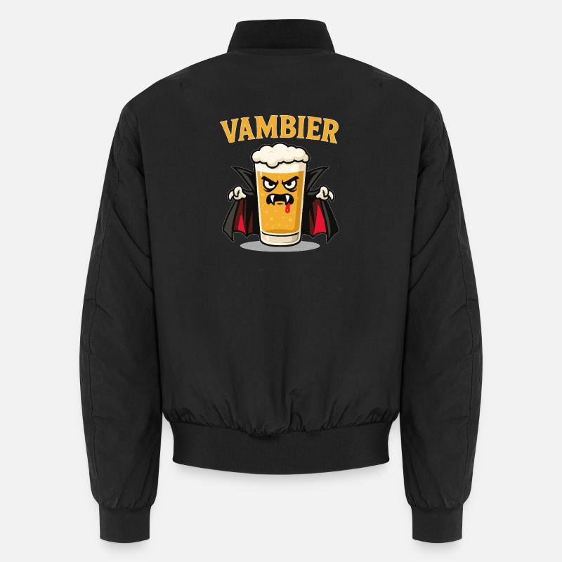 Vambier Vampire Bière Jeu de mots Halloween Bomber unisexe