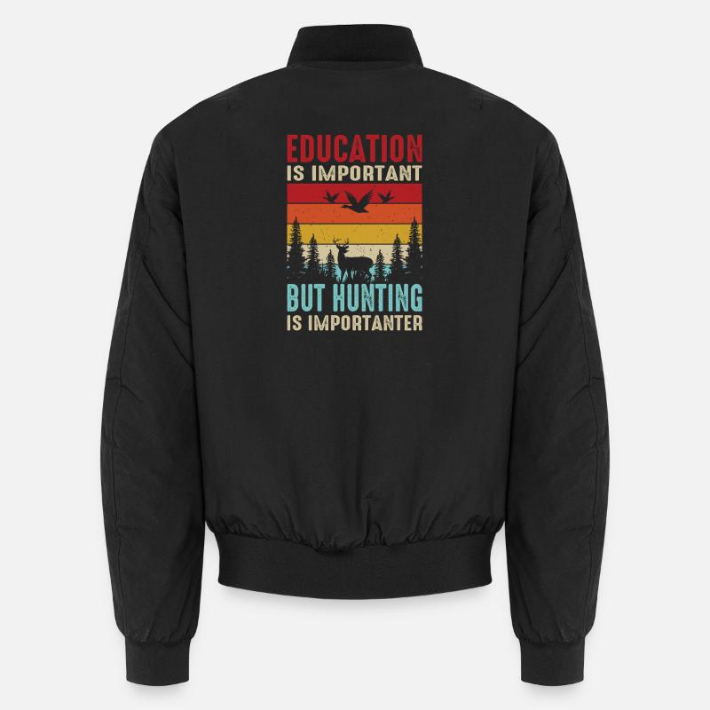 Cadeau de chasseur Chasse Examen de chasseur Bomber unisexe