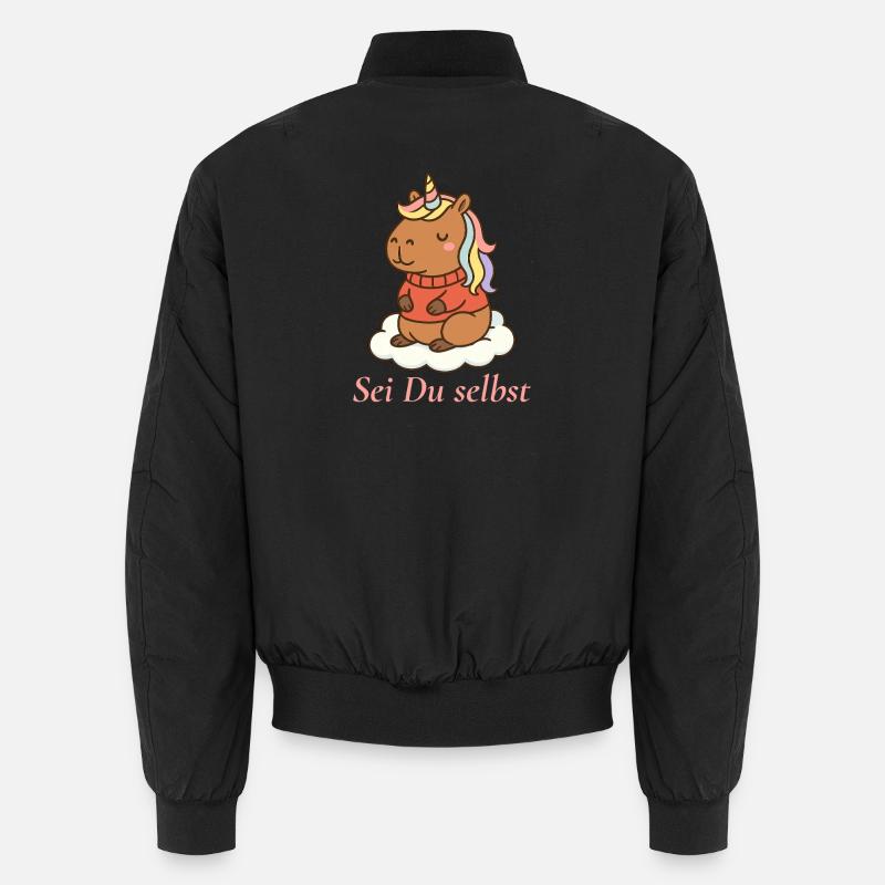 Soyez vous-même – Licorne 🌈 capybara Bomber unisexe