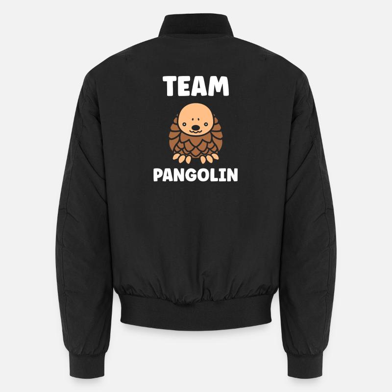 Pangolin Team Niedliches Maskottchen Unisex Bomberjacke