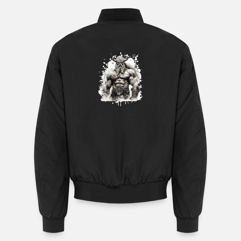 Wikinger Oding Muskeln Bodybuilding Unisex Bomberjacke