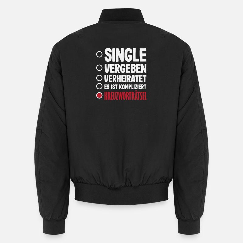 Single Take Crossword Puzzle Humor Unisex Bomber Jacket