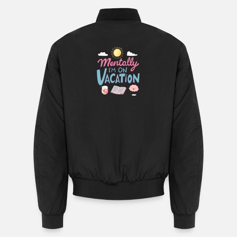 Mentally Somewhere Else Retro Design Unisex Bomberjacke