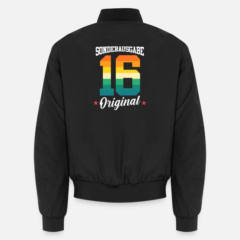 16 Birthday - Unisex Bomber Jacket - black