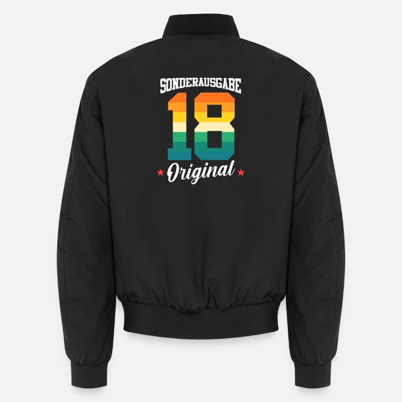 18 Birthday - Unisex Bomber Jacket - black
