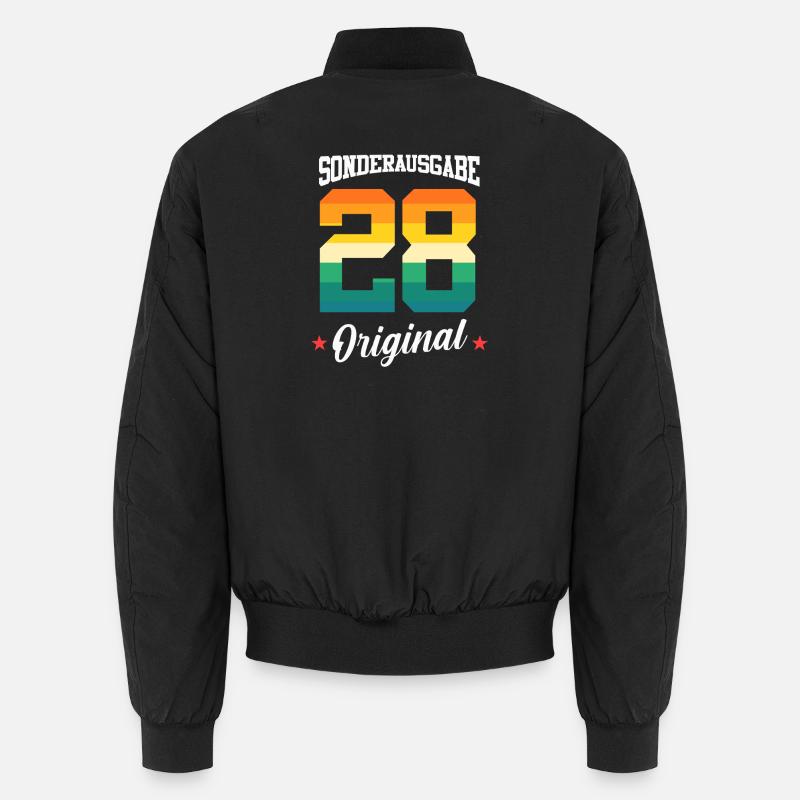 28 Birthday - Unisex Bomber Jacket - black