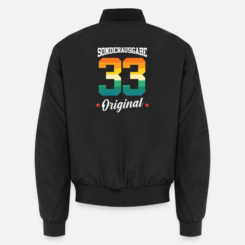 33 Anniversaire - Bomber unisexe - noir