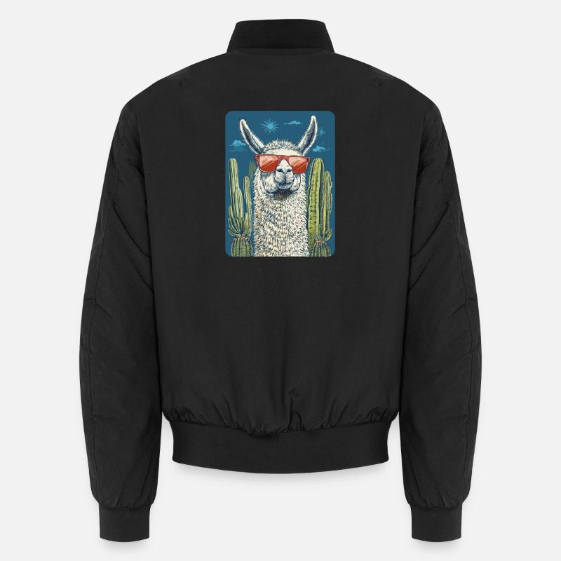 lama - Bomber unisexe - noir