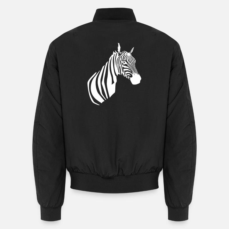 Zebra T-shirt  - Unisex Bomberjacke - Schwarz