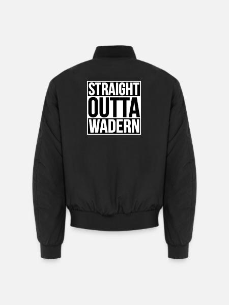 STRAIGHT OUTTA WADERN - Unisex Bomber Jacket - black