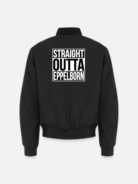 Straight Outta Eppelborn - Unisex Bomber Jacket - black