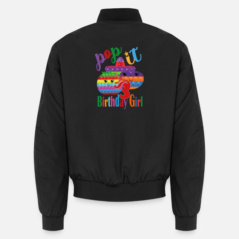 pop-it Fille d’anniversaire 3 Bomber unisexe