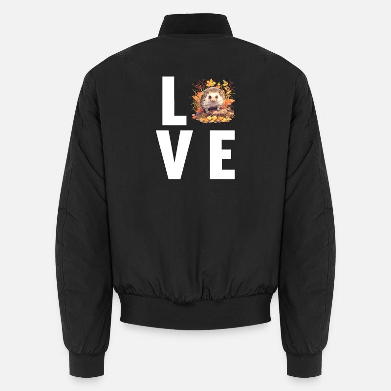 Igel - Unisex Bomberjacke - Schwarz