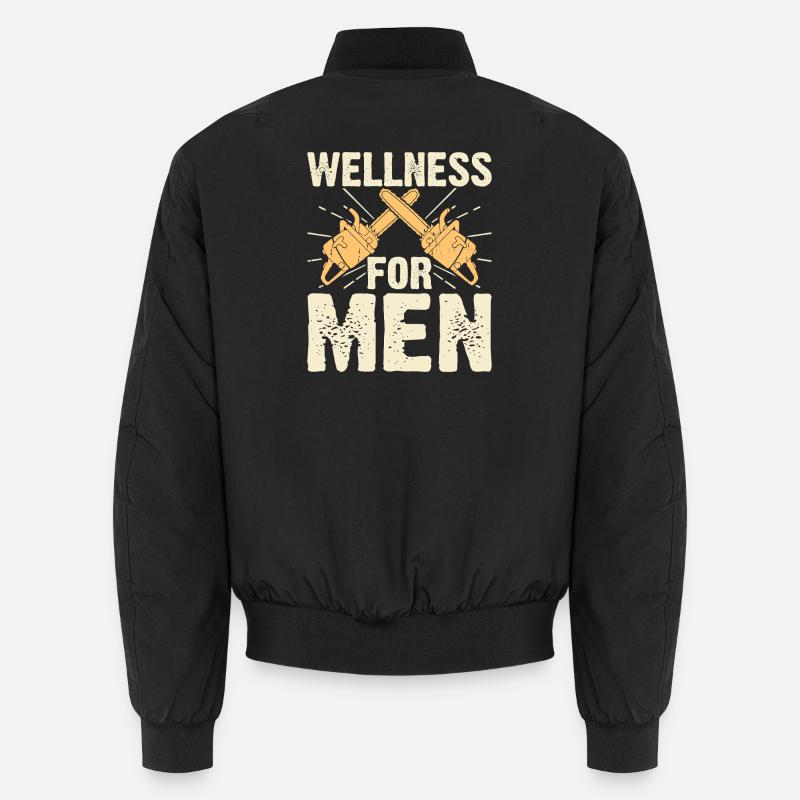 Baumpfleger Holzarbeiter Waldarbeiter Geschenk - Unisex Bomberjacke - Schwarz