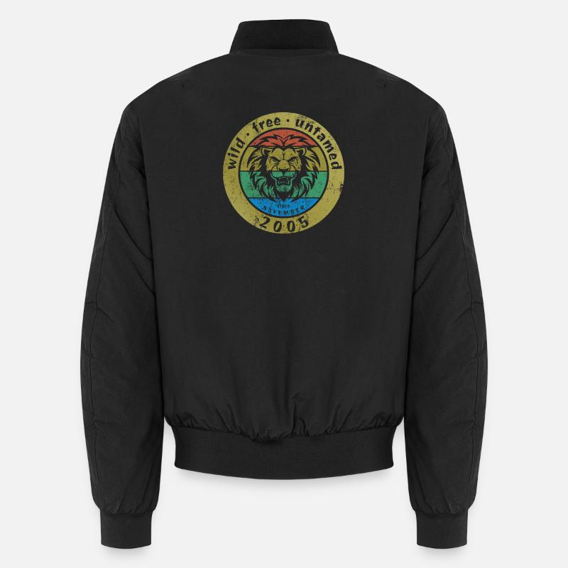 Wild, free & untamed since 11/2005 - Unisex Bomber Jacket - black