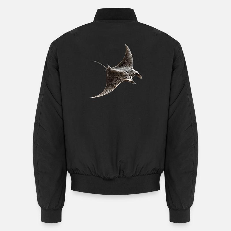 Manta Ray, Devil Ray, Stingray, Diver Unisex Bomber Jacket