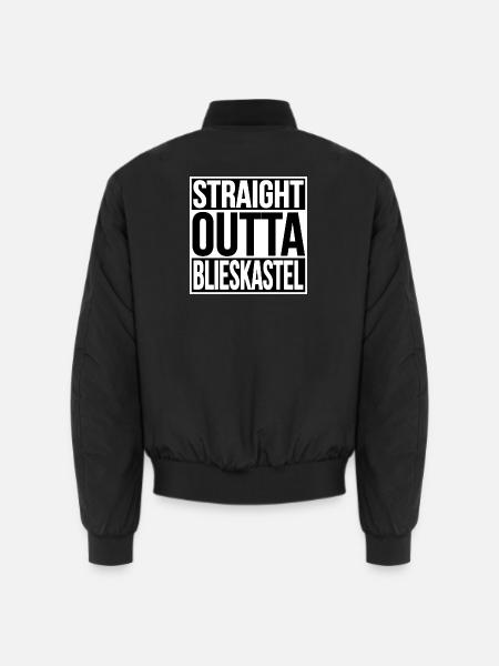 STRAIGHT OUTTA BLIESKASTEL - Unisex Bomber Jacket - black