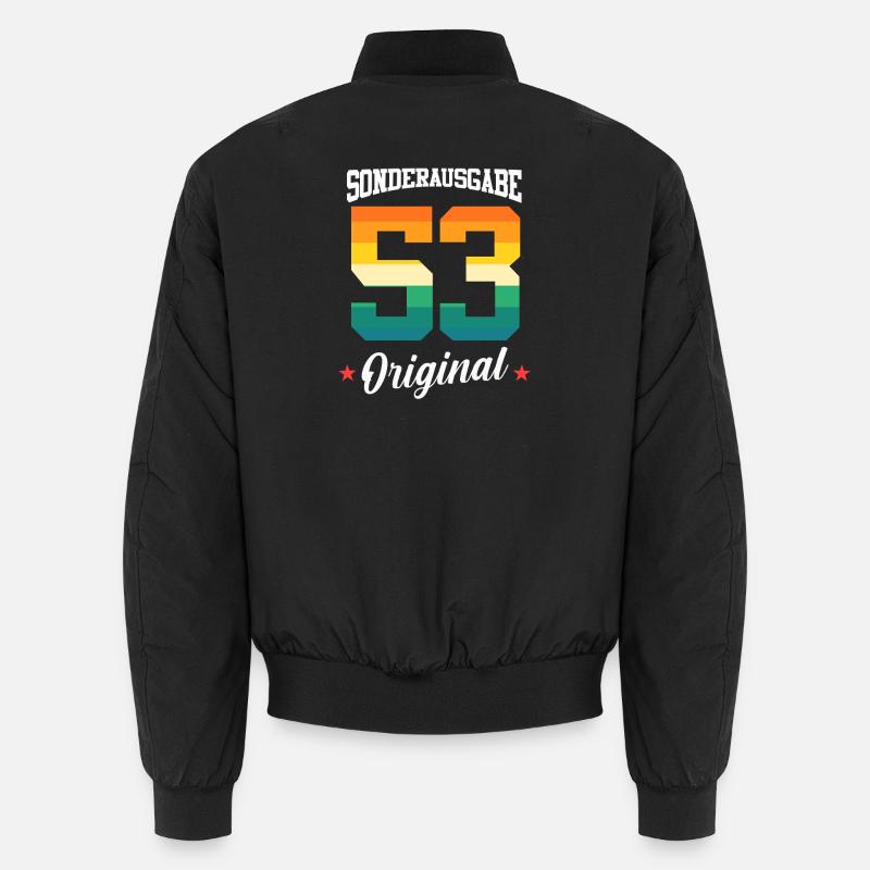 53 Anniversaire - Bomber unisexe - noir