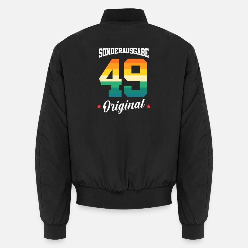 49 Birthday - Unisex Bomber Jacket - black